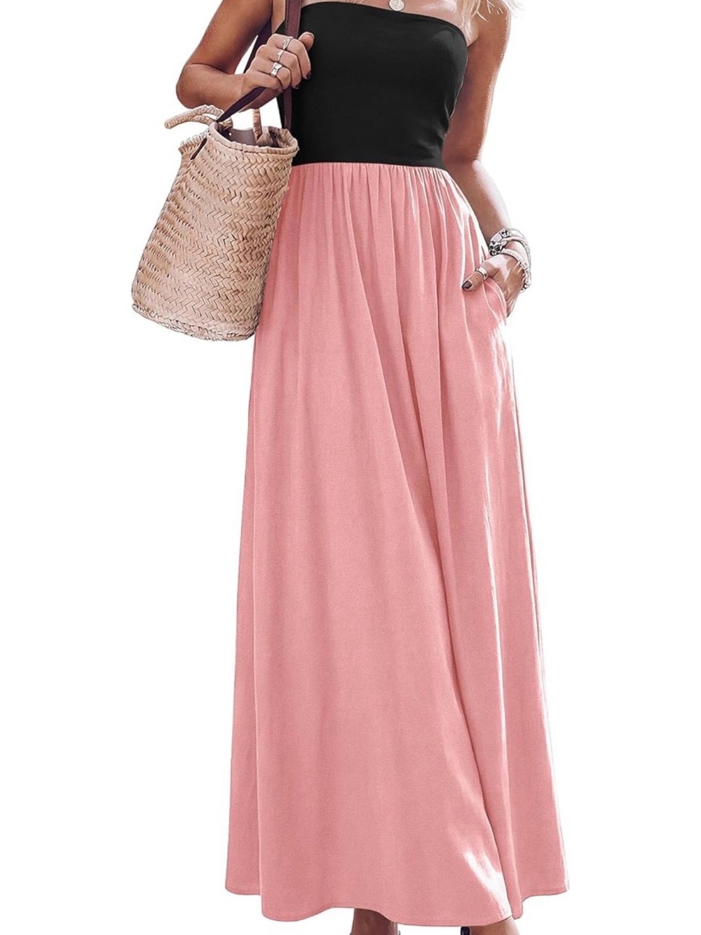 #46 Pretty Garden Strapless Maxi Dresses - Picture 5 of 7
